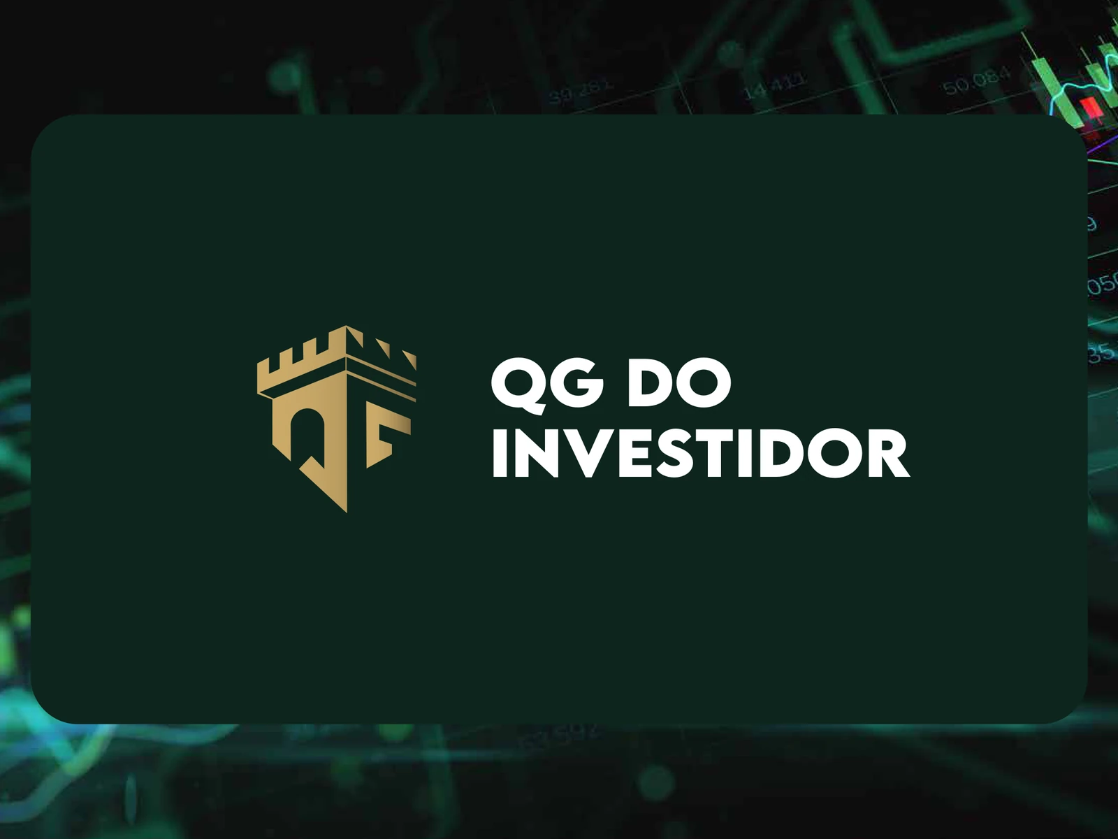 Capa do projeto Identidade Visual | QG do Investidor